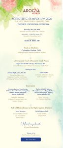 Arogya World Symposium Invite 2026